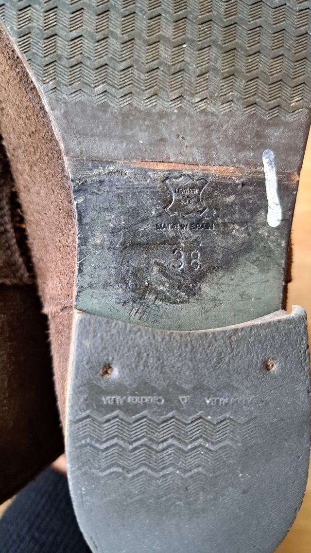 Botines marrones piel