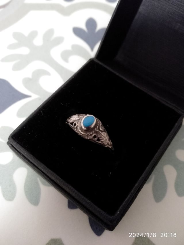 ANILLO VINTAGE TURQUESA