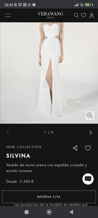 Vestido de novia VERAWANG sin estrenar