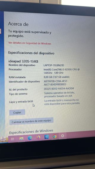 Ordenador portatil Lenovo