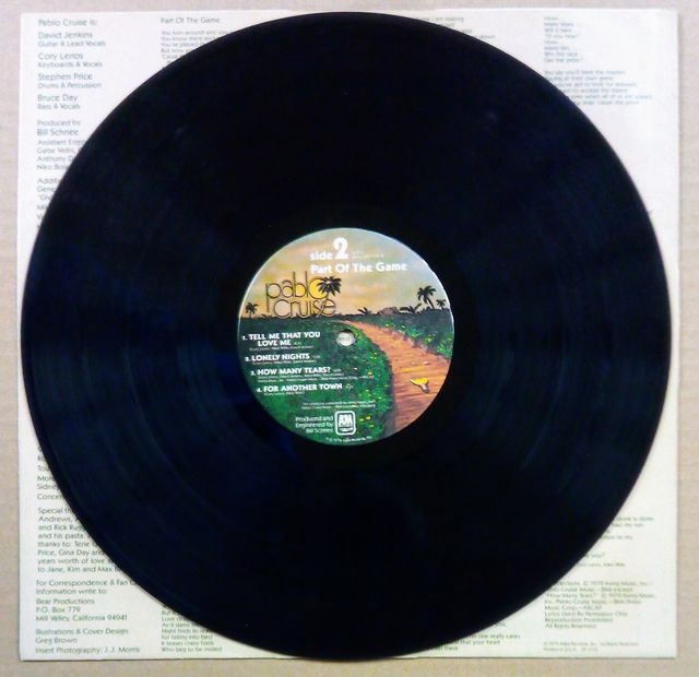 PABLO CRUISE-, PART THE GAME-, ÁLBUM 12"