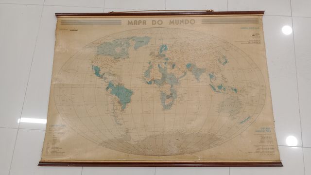 Mapamundi portugués auténtico, años 70-80.