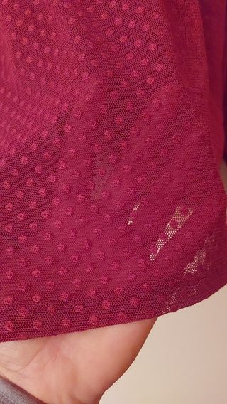 Blusa transparencia