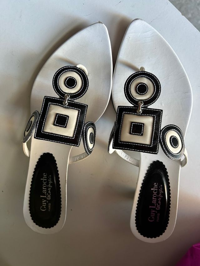 sandalias guy laroche usadas una vez solo