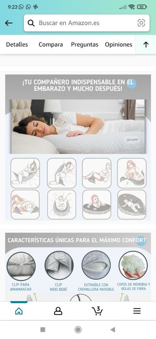 Almohada embarazo/ lactancia