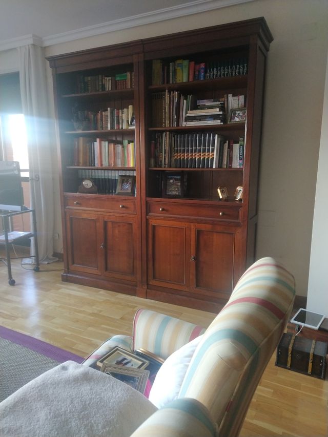 librería de cerezo dos modulos.