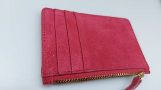 Cartera monedero Tarjetero rojo fresa gr