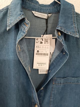 camisa vaquera stradivarius