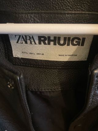 Cazadora piel edicion limitada Hombre Zara