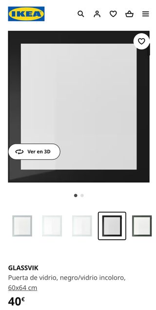 Puerta de vitrina IKEA