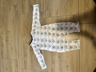 tutina in cotone bianca neonato 3-6 mesi 62 cm