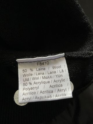 Jersey Lacoste Negro Talla M, Lana