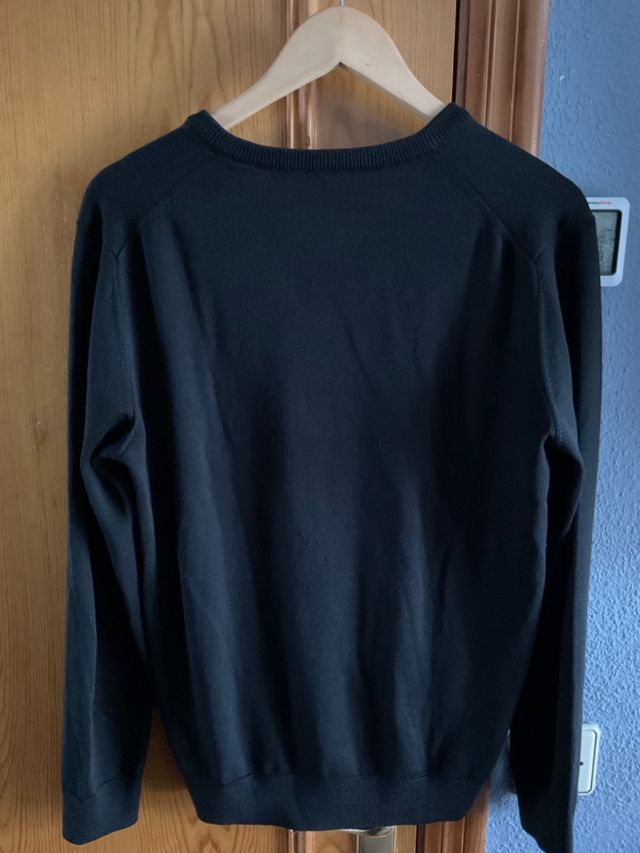 Jersey Lacoste Negro Talla M, Lana