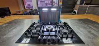 Mesa Isla de cocina con ruedas y extractor