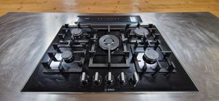 Mesa Isla de cocina con ruedas y extractor
