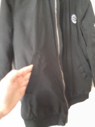 Chaqueta Bomber negra