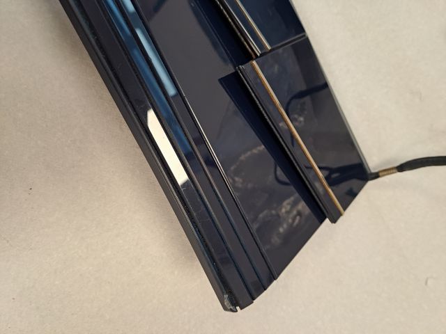 Borsa donna rigida anni '80 blu