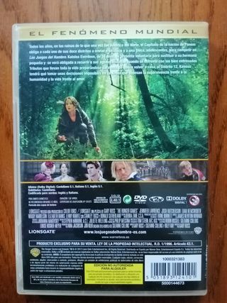 Los juegos del hambre pelicula dvd