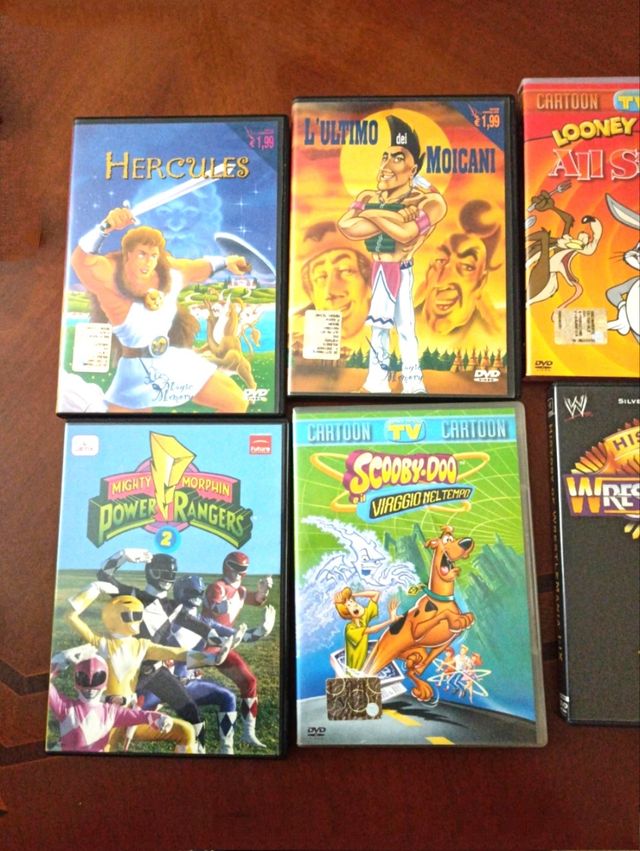 Lotto 10 DVD cartoni animati e fantasy