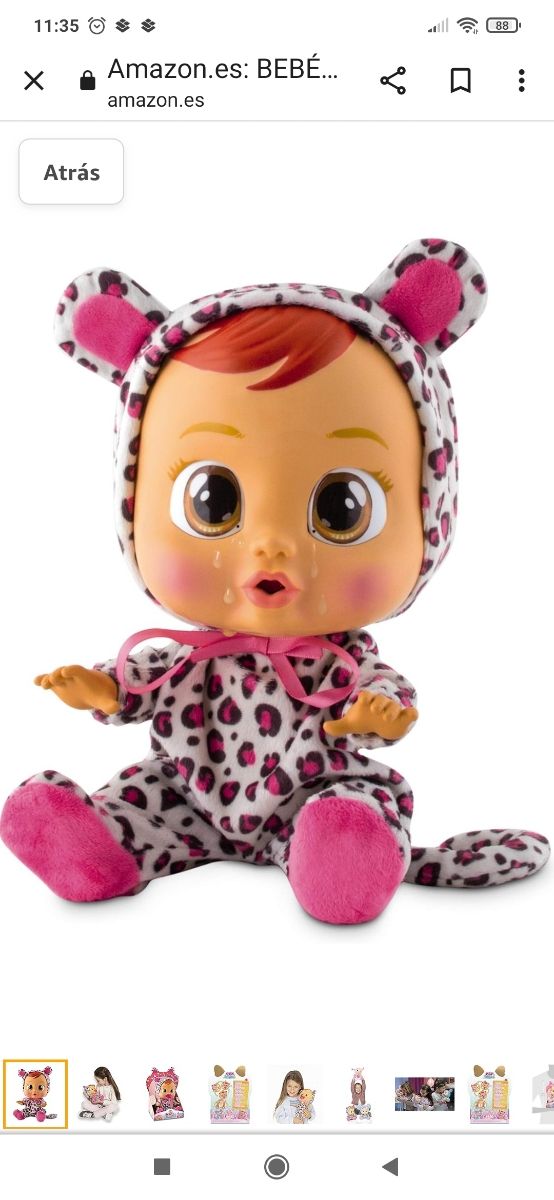 Leopardo Bebe Lloron Lea Bebé Llorón Leopardo Rosa Con Mochilita
