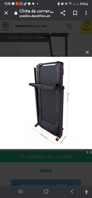 Cinta plegable Domyos RUN 100