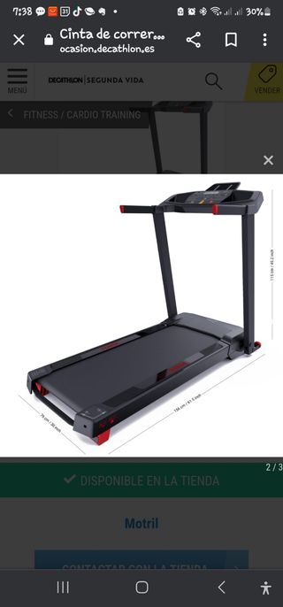 Cinta plegable Domyos RUN 100