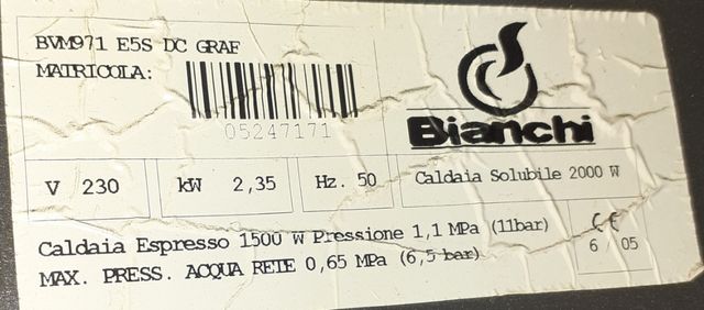 Vending café Bianchi BVM 971