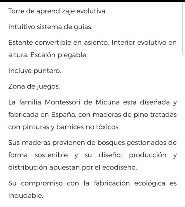 Torre de aprendizaje Micuna- Montessori