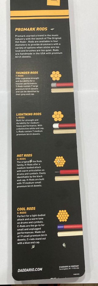 Baquetas bateria (Rods) Promark Hot Rods nuevas