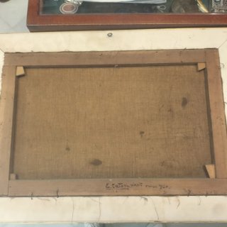 Cuadro antiguo óleo lienzo