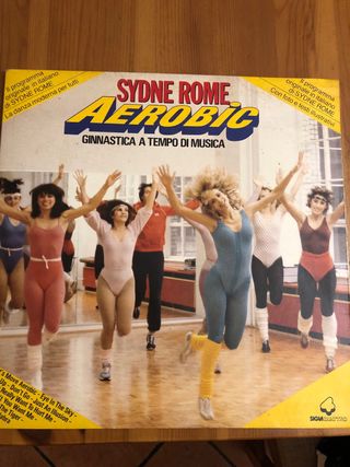 vinile aerobica 33 giri con esercizi illustrati