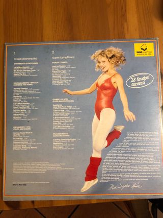 vinile aerobica 33 giri con esercizi illustrati