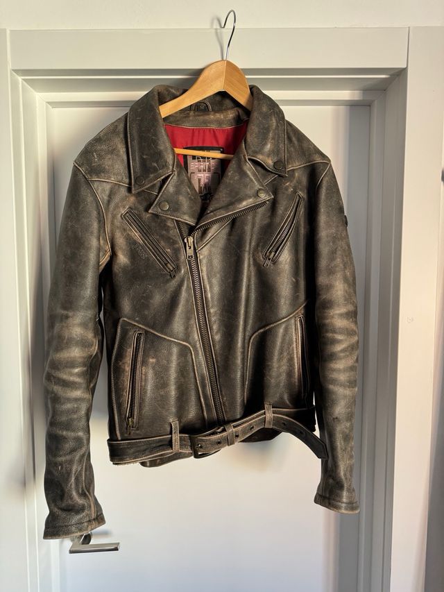 Chaqueta cuero moto IXS Lawrence