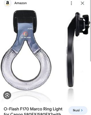 Accesorio flash anular fotografía macro