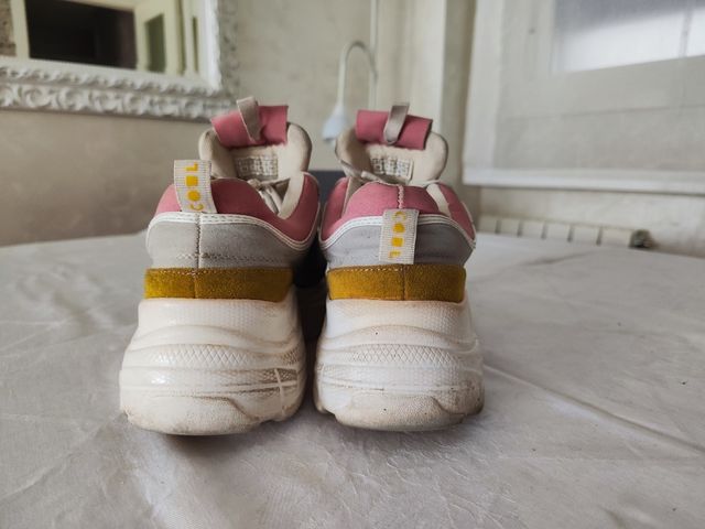 Zapatilla COOLWAY rosa y gris