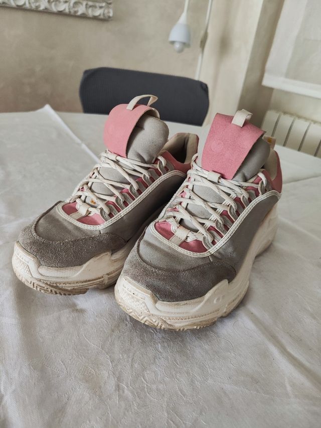 Zapatilla COOLWAY rosa y gris