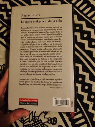 Libro La gorra o el precio de la vida