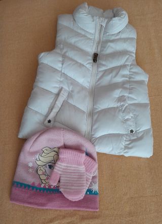 Chaleco niña. se regala gorro y manoplas