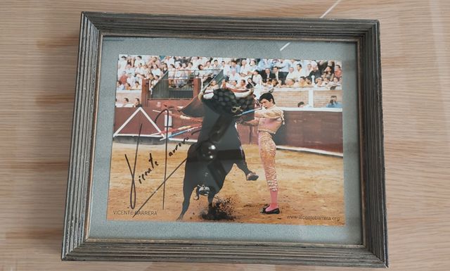 Autografo vicente barrera