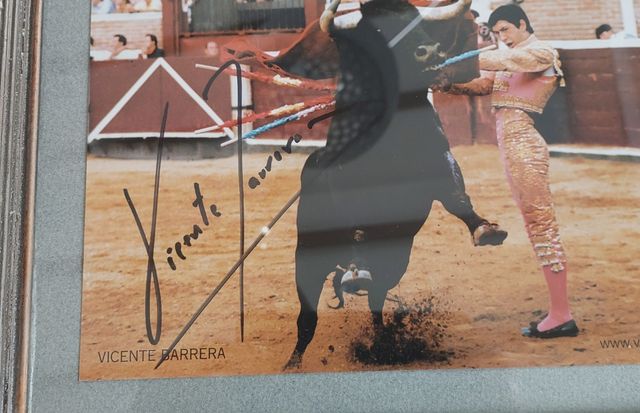 Autografo vicente barrera