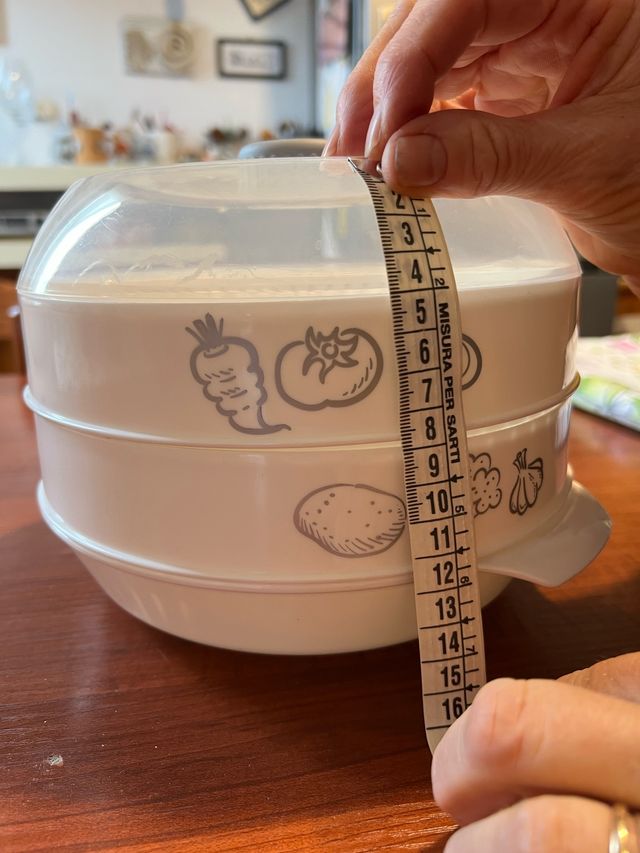 Vaporiera per microonde a 3 livelli