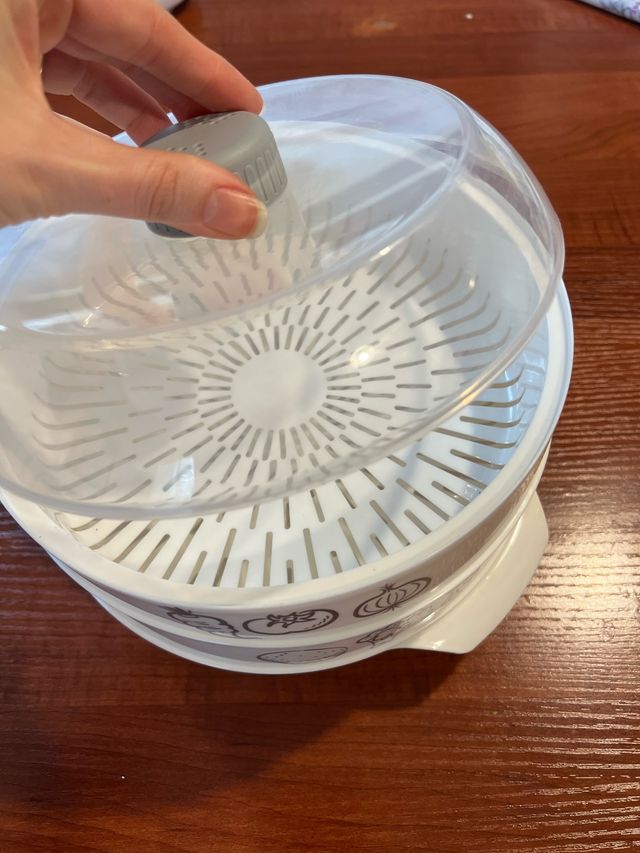 Vaporiera per microonde a 3 livelli