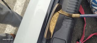 PALO GOLF DE PUT VINTAGE MARCA FALDO EN BRONCE