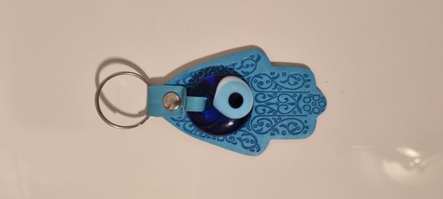 Due portachiavi mano di fatima portafortuna