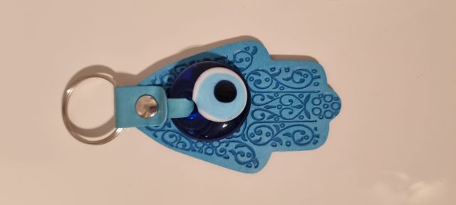 Due portachiavi mano di fatima portafortuna