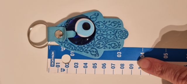 Due portachiavi mano di fatima portafortuna