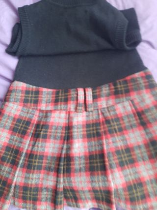 Vestido punk  mini zara.