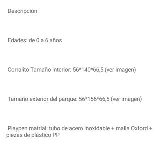 Parque infantil bebé 0-6 años