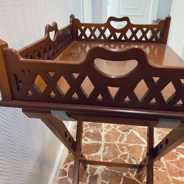 MESA CAMARERA MADERA CEREZO