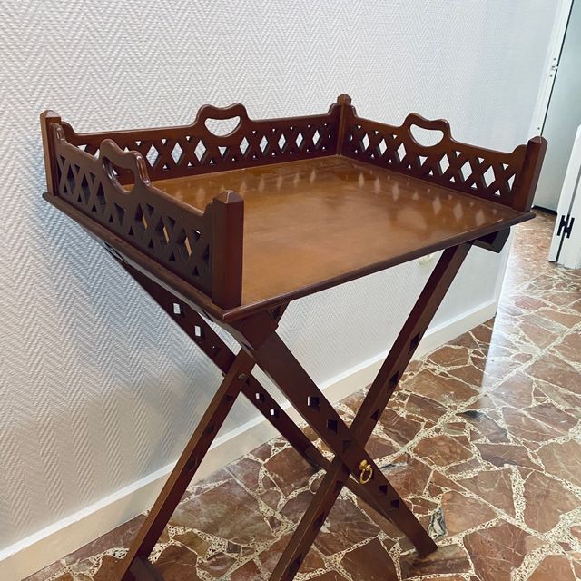 MESA CAMARERA MADERA CEREZO